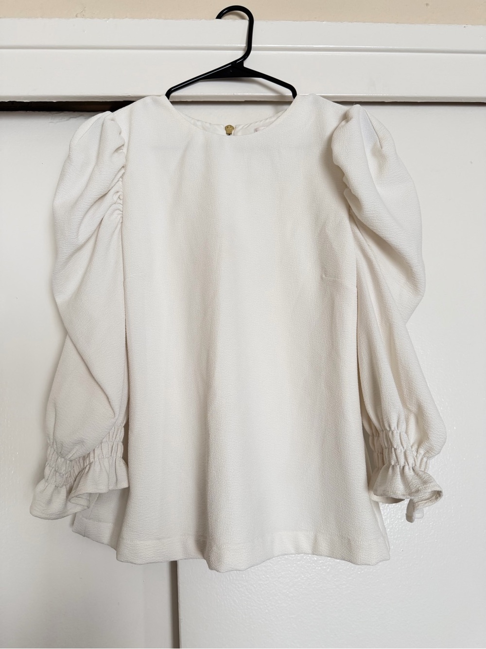 Rachel Parcell Cream Puff-Sleeve Blouse